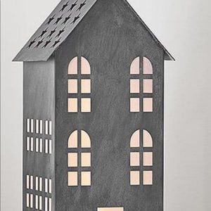Pottery Barn Light Up Metal House New